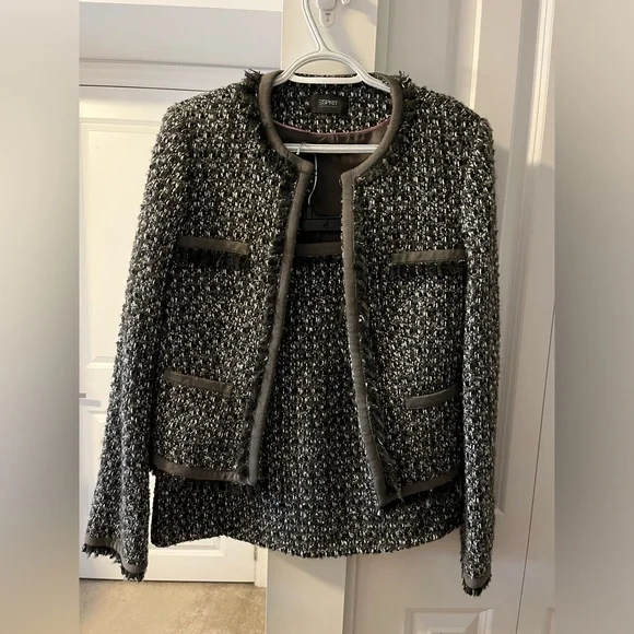Esprit | Tweed Jacket and Skirt Set | Size Small - Picture 2 of 11